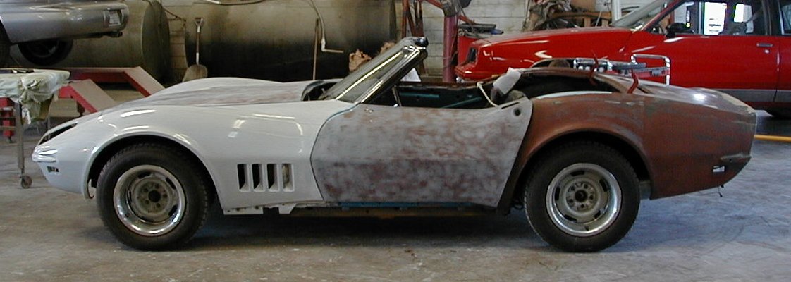 1971 Corvette before restoration