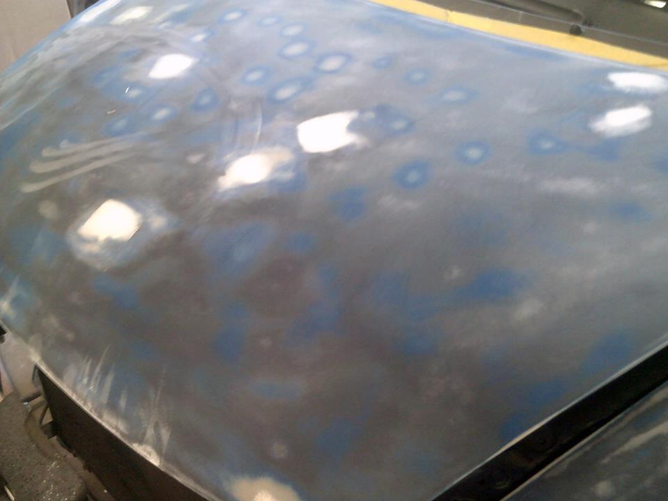 Body work repaired and clear stripped off Body work repaired and clear stripped off